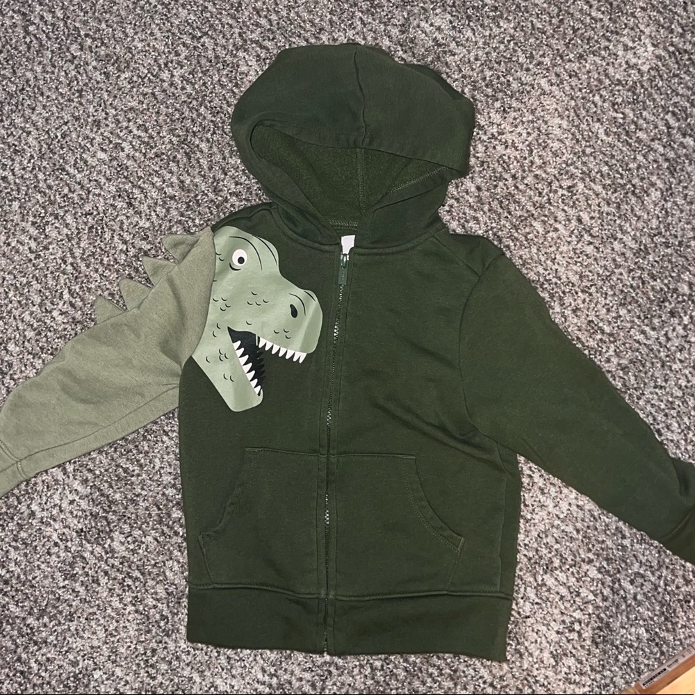 Boys 3T dinosaur zip up, hoodie jacket